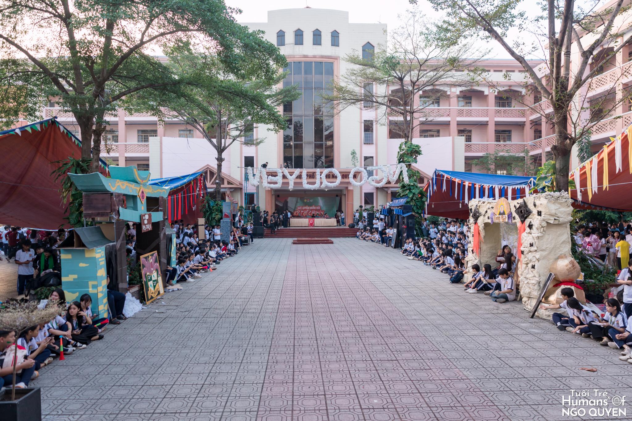Toàn cảnh sân trường Ngô Quyền ngày Spring Camp